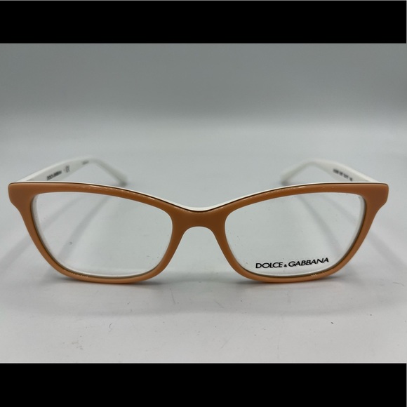 Dolce & Gabbana Accessories - DOLCE & GABBANA PEACH & WHITE GLASSES